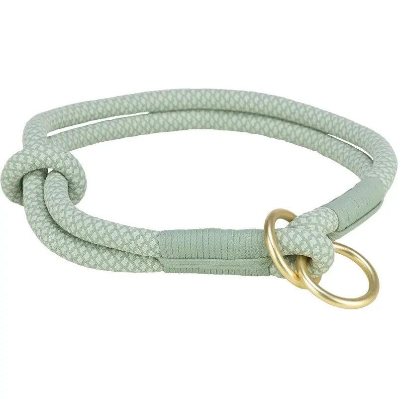 Trixie Soft Rope semi-choke, XL: 55 cmx 10 mm, sage/mint