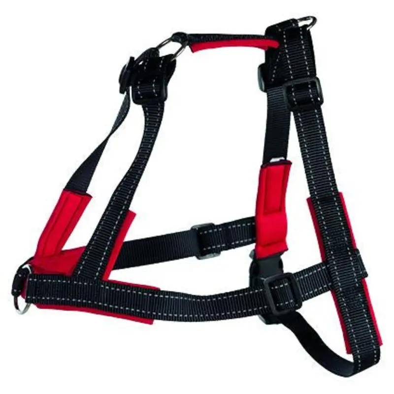 Trixie Lead'n'Walk Soft training harness, M-L: 55-90 cm/25 mm, black