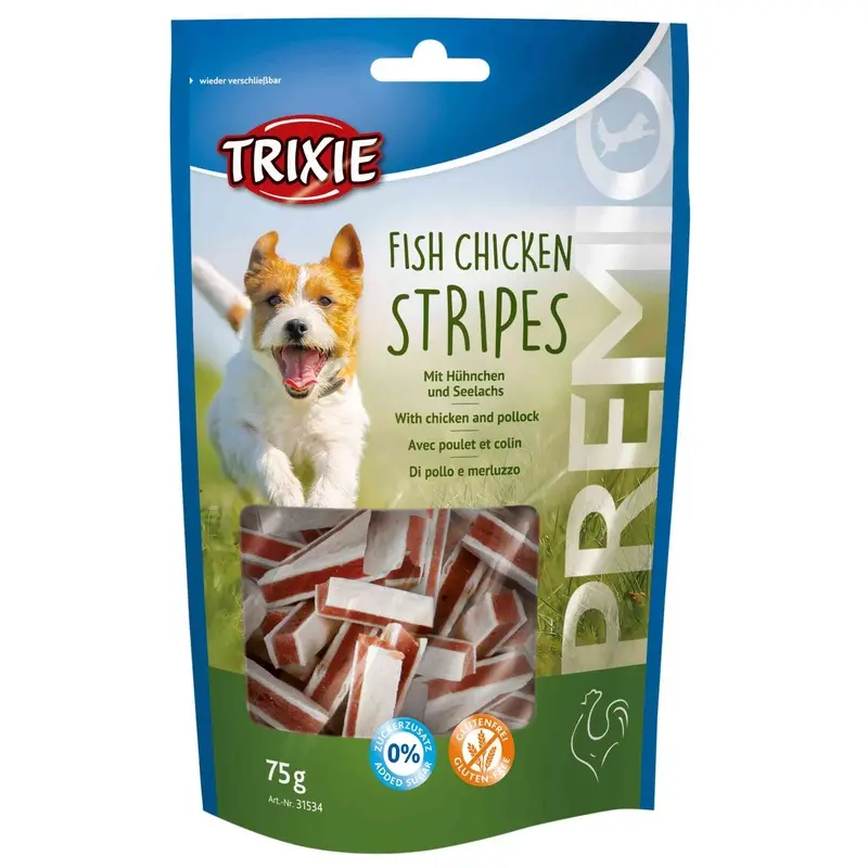 Trixie PREMIO Stripes, chicken and pollock, 75 g