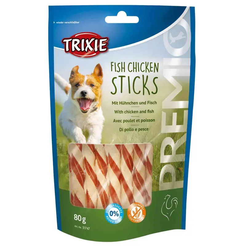 Trixie PREMIO Fish Chicken Sticks, 80 g