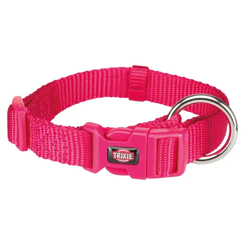 Trixie Premium collar, S-M: 30-45 cm/15 mm, fuchsia