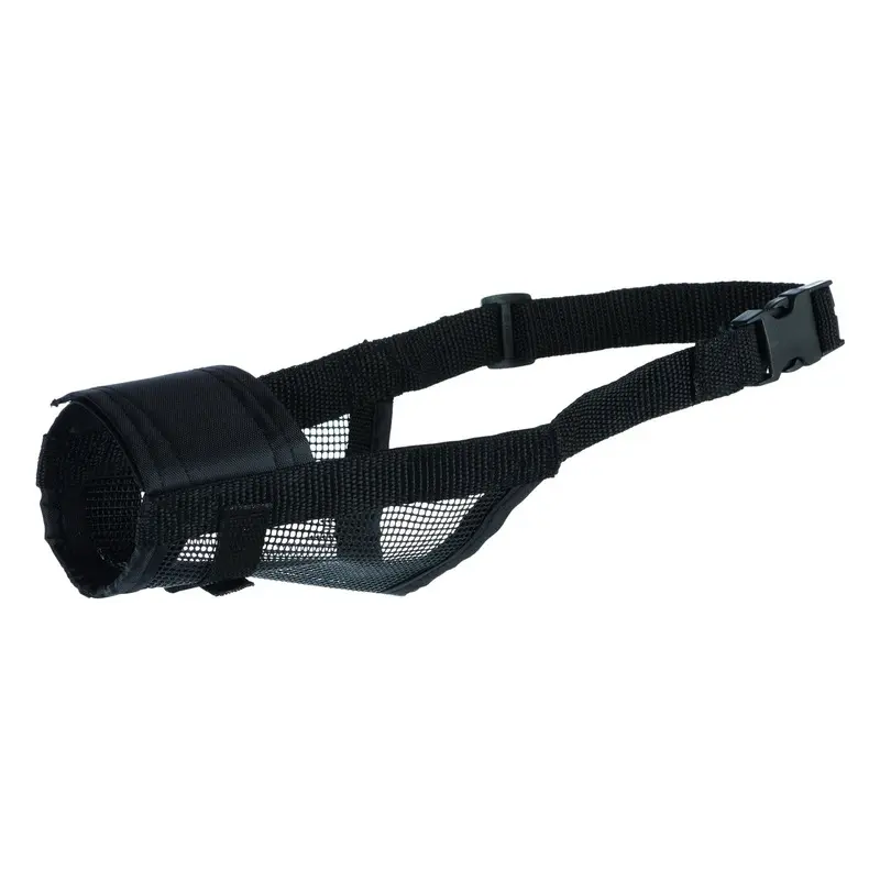 Trixie Muzzle with net insert, polyester, S-M, black