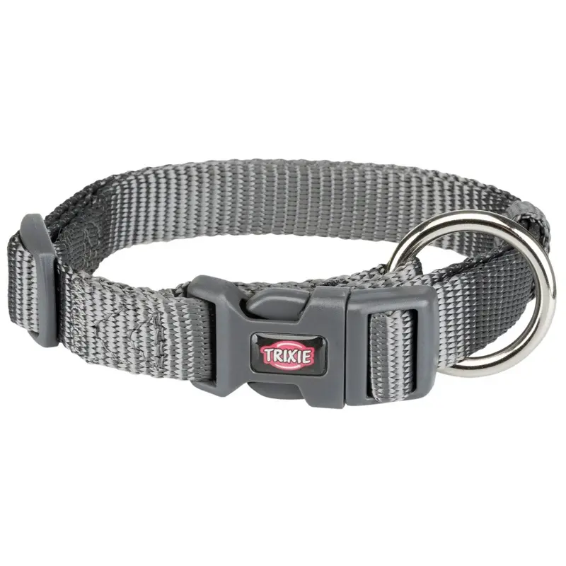 Trixie Premium collar, S-M: 30-45 cm/15 mm, graphite