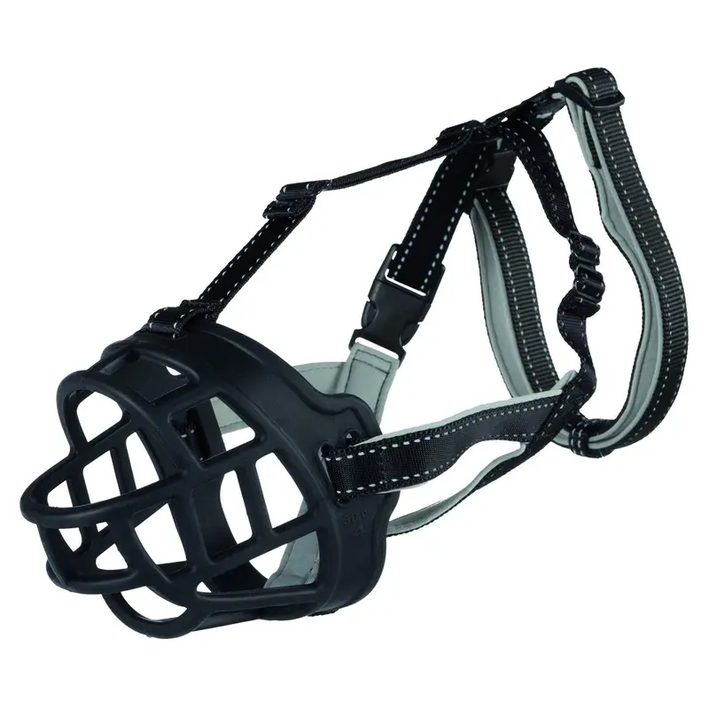 Trixie Muzzle Flex muzzle, silicone, L-XL, black