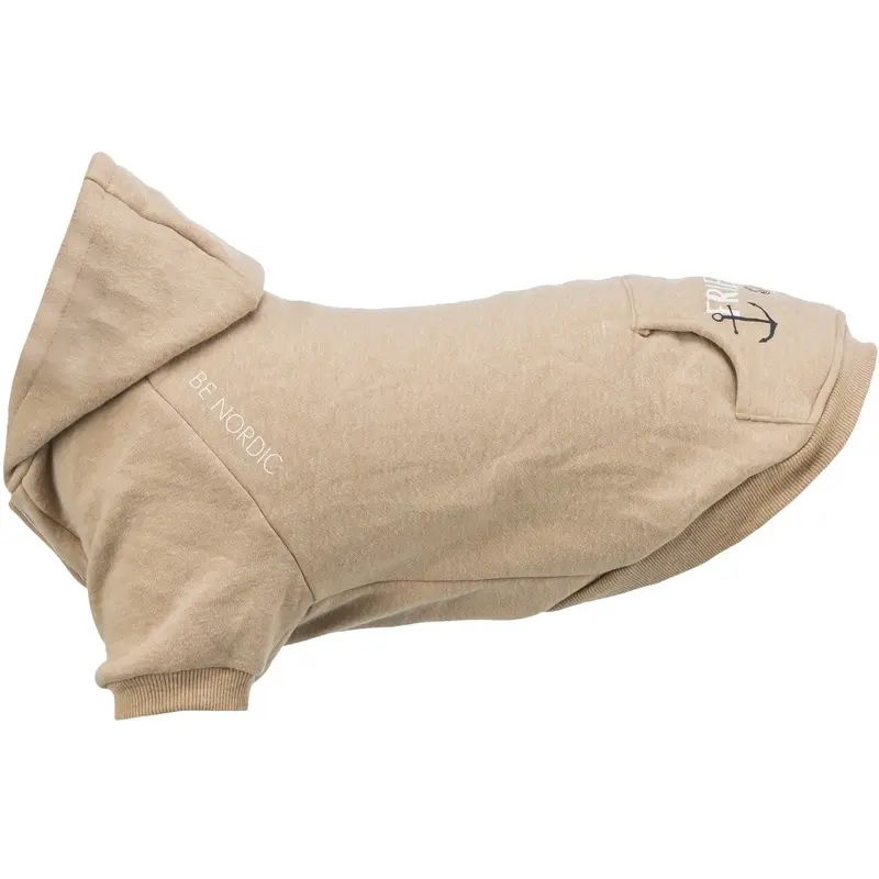 Trixie BE NORDIC Flensburg hoodie, M: 45 cm, sand