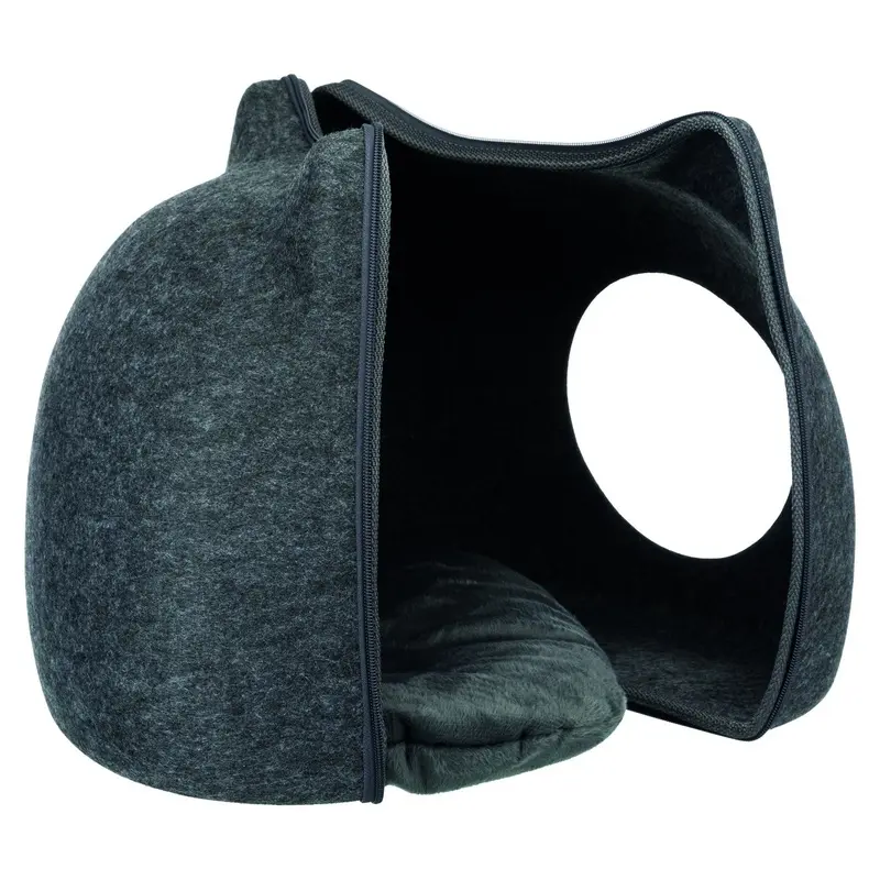 Trixie Cat cuddly cave, felt, 38 x 35 x 37 cm, anthracite