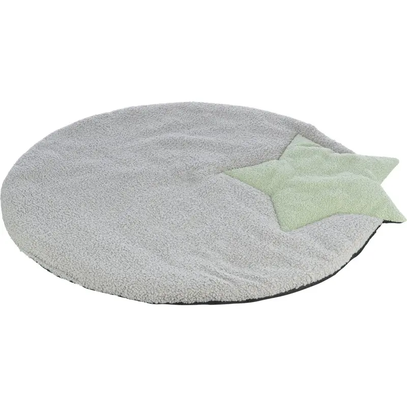 Trixie Junior lying mat with star, 86 ? 80 cm, grey/mint