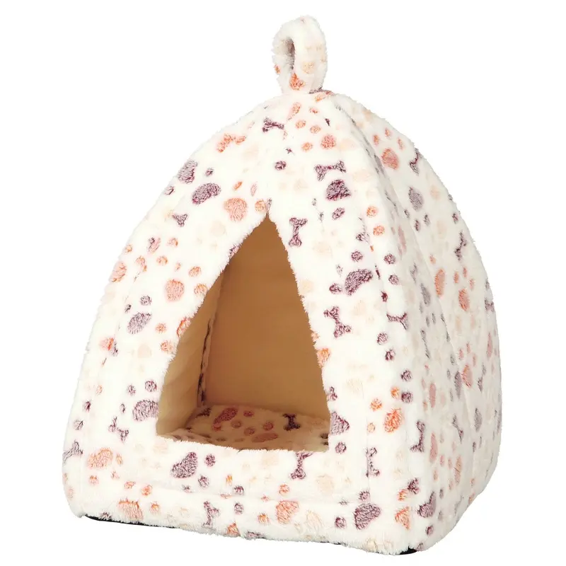 Trixie Lingo cuddly cave, 32 x 42 x 32 cm, white/beige