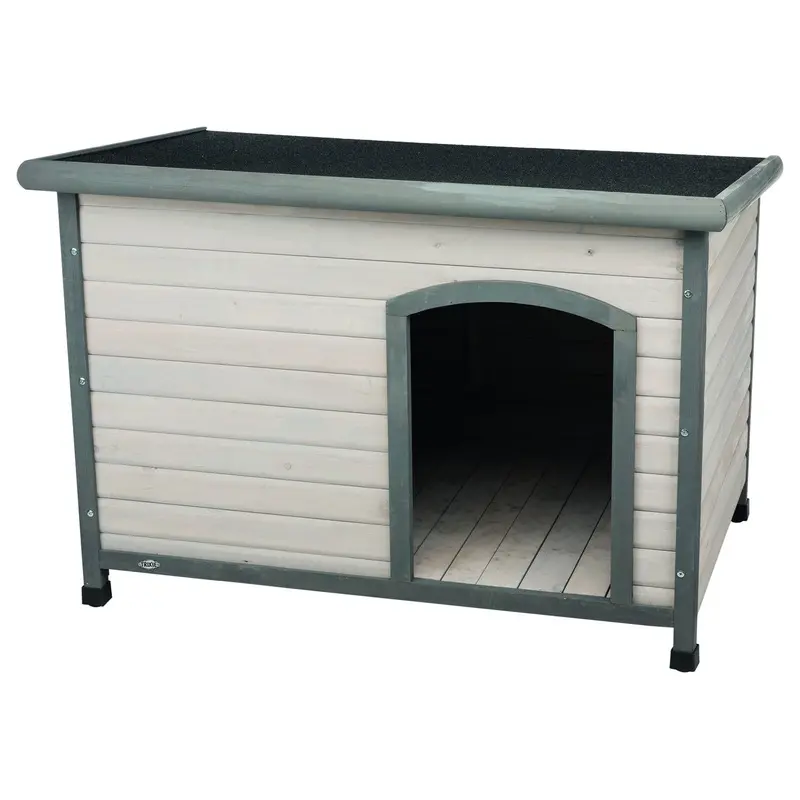 Trixie natura flat roof dog kennel, L: 116 x 82 x 79 cm, grey