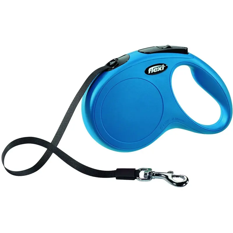 Trixie flexi New CLASSIC, tape leash, M: 5 m, blue