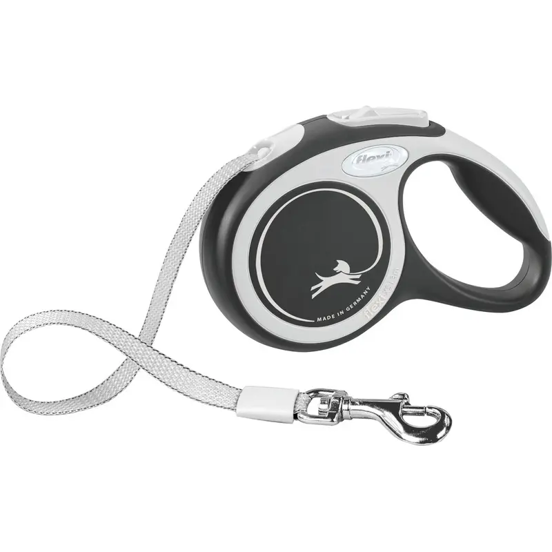Trixie flexi New COMFORT, tape leash, S: 5 m, black