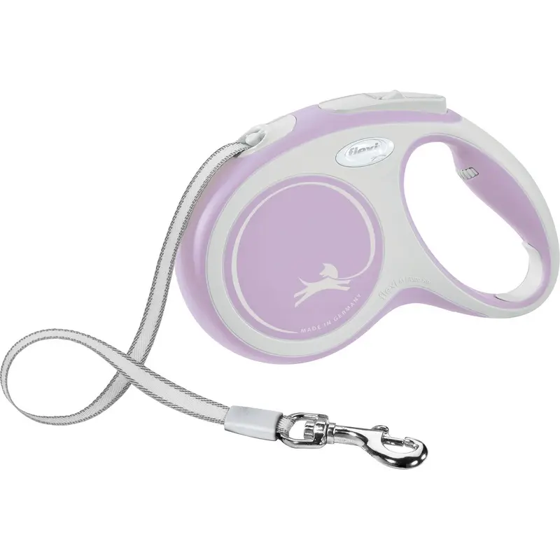 Trixie flexi New COMFORT, tape leash, S: 5 m, pink