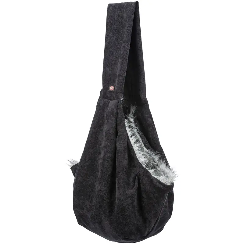 Trixie Soft front carrier, 22 x 20 x 60 cm, black/grey