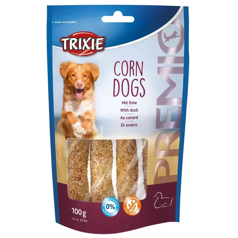 Trixie PREMIO Corn Dogs with duck, 4 pcs./100 g