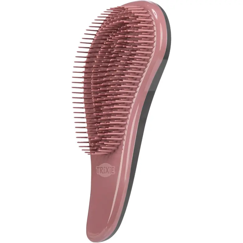 Trixie Soft brush plastic, 19 cm, pink/black