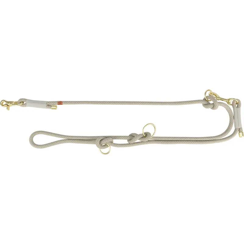 Trixie Soft Rope adjustable lead, S??XL: 2.00 m/ 10 mm, grey/light grey