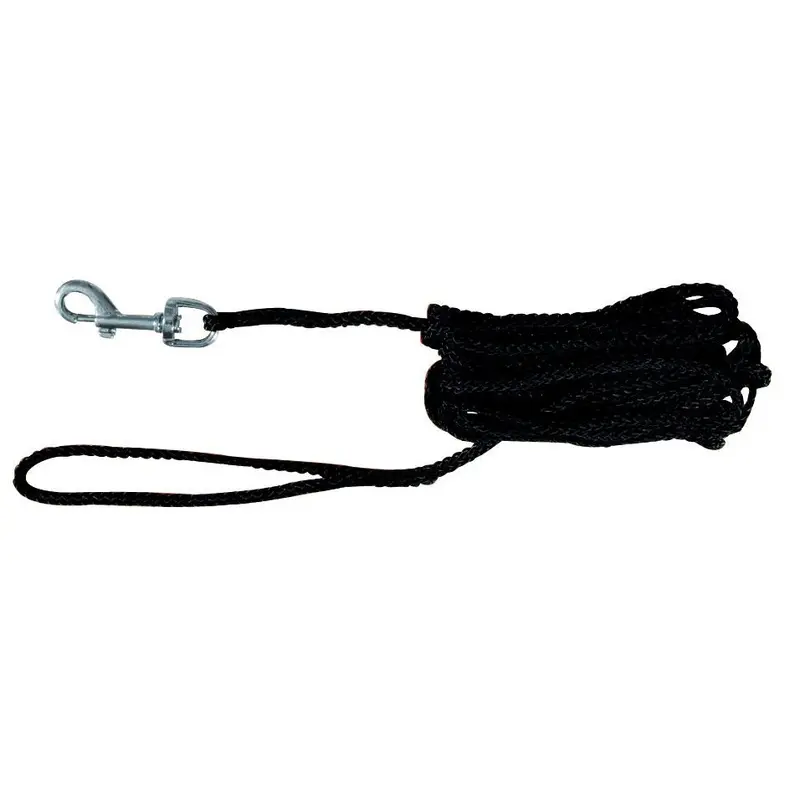 Trixie Tracking leash, 5 m/diam. 5 mm, black