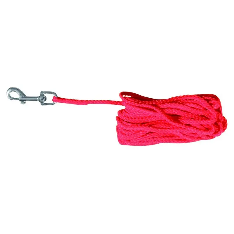 Trixie Tracking leash, 5 m/diam. 5 mm, red