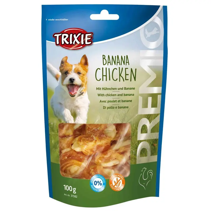 Trixie PREMIO Banana Chicken, 100 g