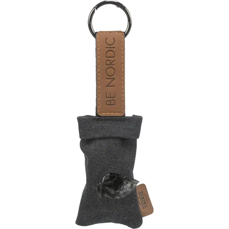 Trixie BE NORDIC poop bag dispenser, 1 roll of 20 bags, black