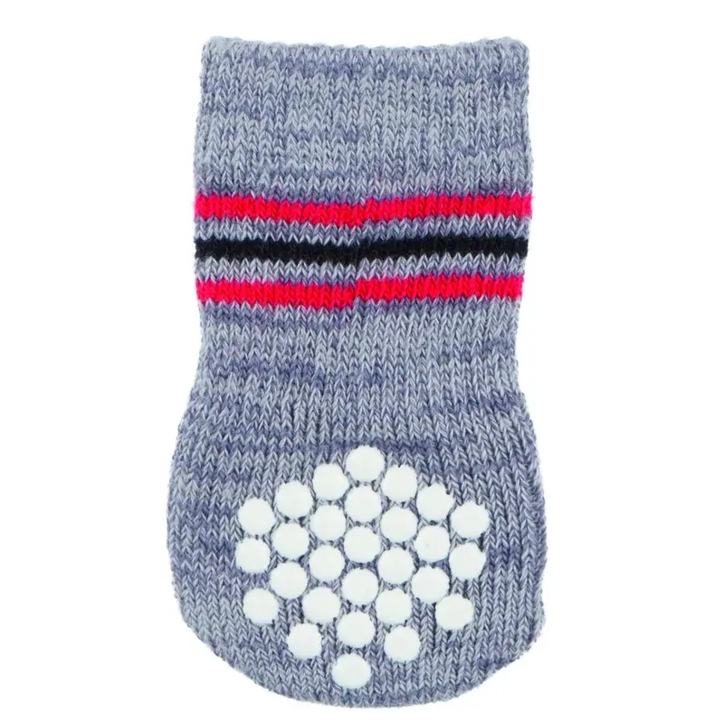 Trixie Dog socks, non-slip, M-L, 2 pcs., grey