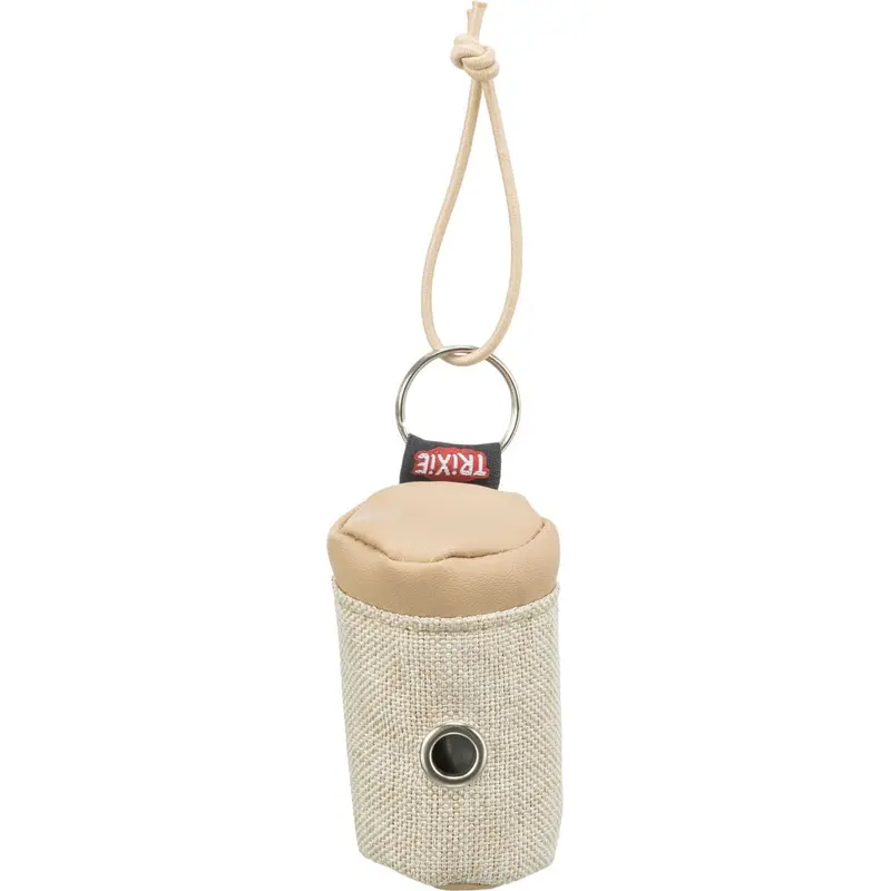 Trixie Poop bag dispenser, canvas w. artificial leather, 1 roll of 20 bags
