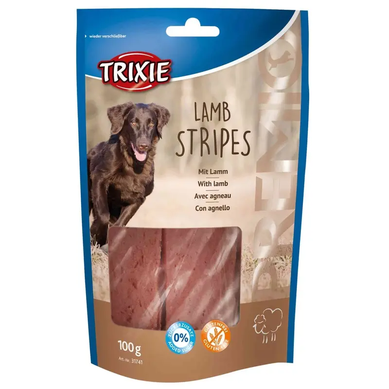 Trixie PREMIO Lamb Stripes, 100 g