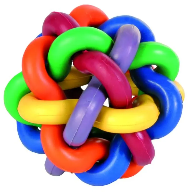 Trixie Knotted ball, natural rubber, diam. 7 cm