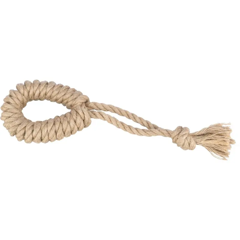 Trixie Playing rope with ring hemp/cotton, 32 cm