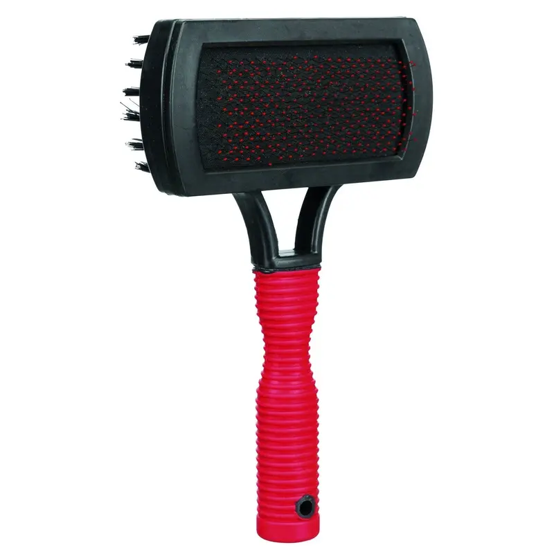 Trixie Soft brush, plastic, double-sided, 10 x 17 cm