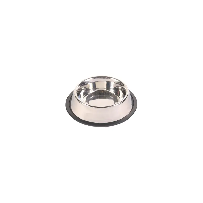 Trixie Stainless steel bowl, rubber base ring, 0.9 l/diam. 23 cm