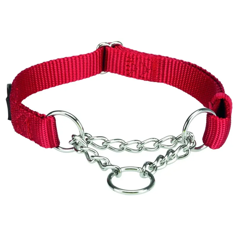 Trixie Premium choke, S-M: 30-40 cm/15 mm, red