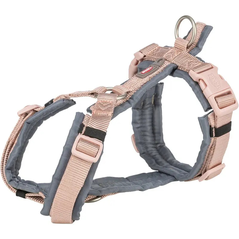 Trixie Premium trekking harness, XL: 8097 cm/25 mm, blush/graphite