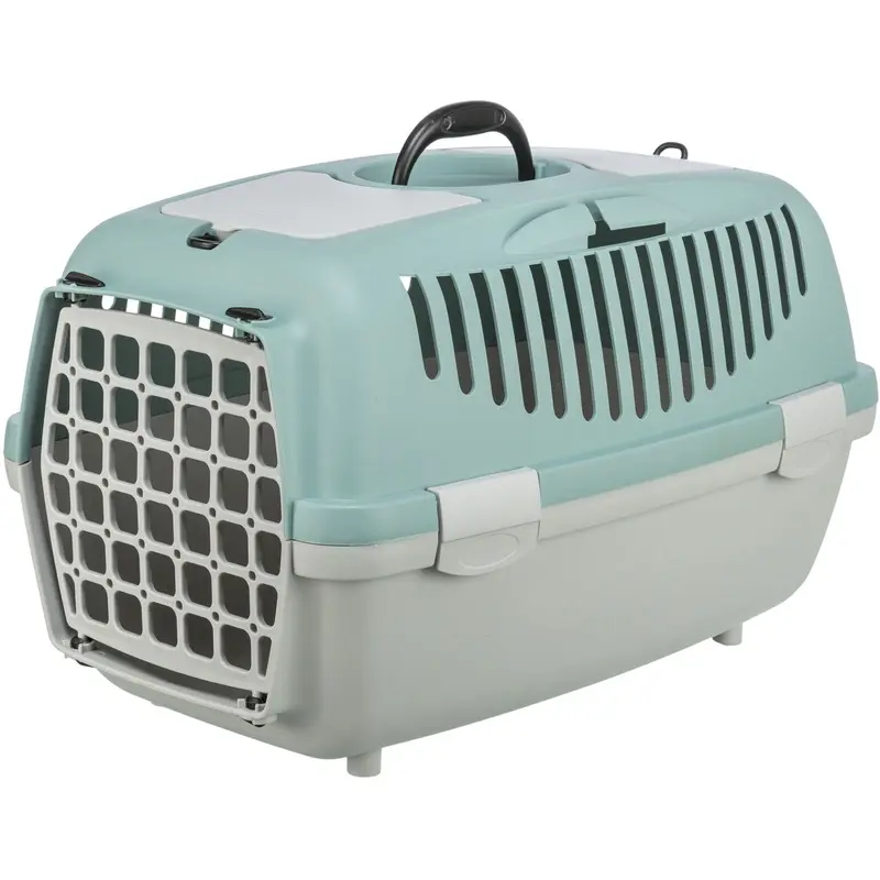Trixie Capri 2 transport box, XSS: 37 x 34 x 55 cm, light grey/sage