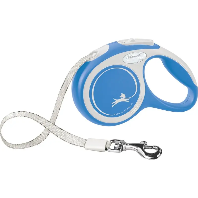 Trixie flexi New COMFORT, tape leash, M: 5 m, blue