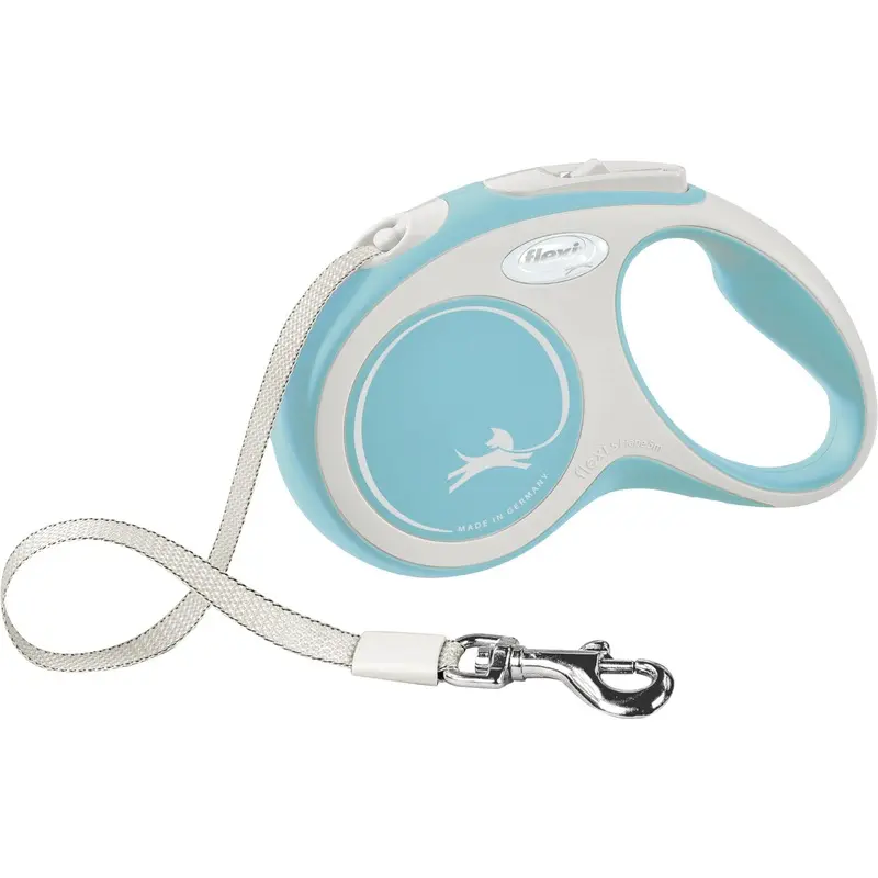 Trixie flexi New COMFORT, tape leash, M: 5 m, light blue