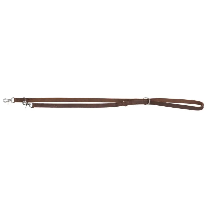 Trixie Rustic fatleather adjustable Leash, L-XL: 2.00 m/25 mm, dark brown