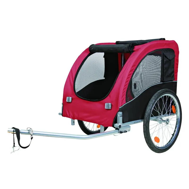 Trixie Bicycle trailer, L: 75 x 86 x 80 (145) cm, black/red