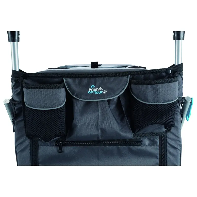 Trixie Bicycle trailer, quick-fold, M: 63 x 95 x 90/132 cm, grey