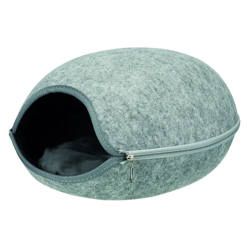 Trixie Luna cuddly cave, felt, 40 x 24 x 46 cm, light grey