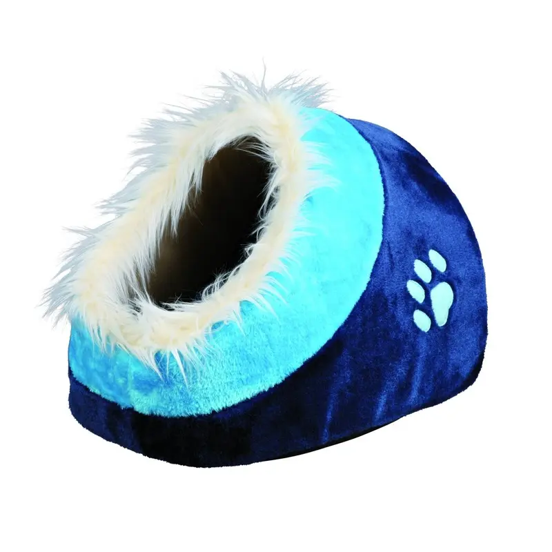 Trixie Minou cuddly cave, 35 x 26 x 41 cm, dark blue/blue