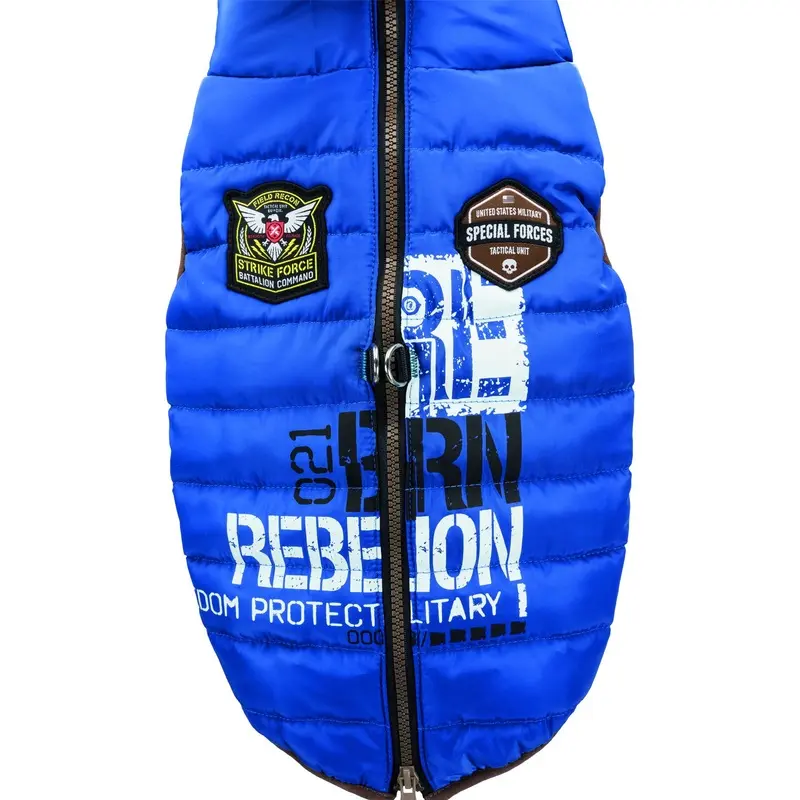 Trixie Saint-Malo coat with harness, S: 36 cm, blue