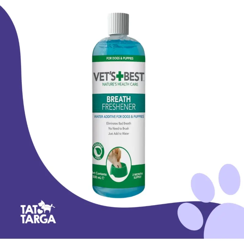 VETS Best Water Additive Breath Freshner For Dogs & Puppies 500ml