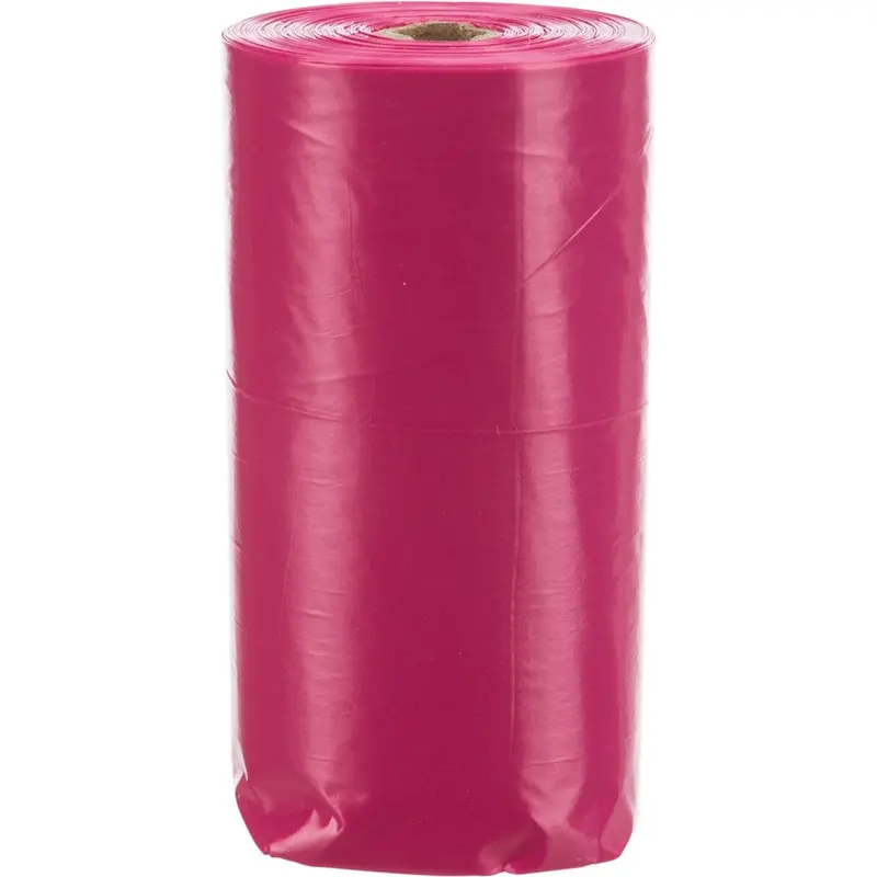 Trixie Dog poop bags, rose scent, 4 rolls of 20 bags, pink