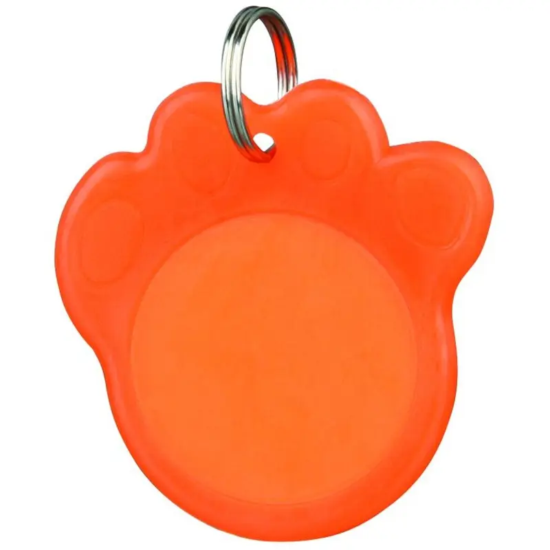 Trixie I.D. tag, phosphorescent, diam. 3.5 cm, orange