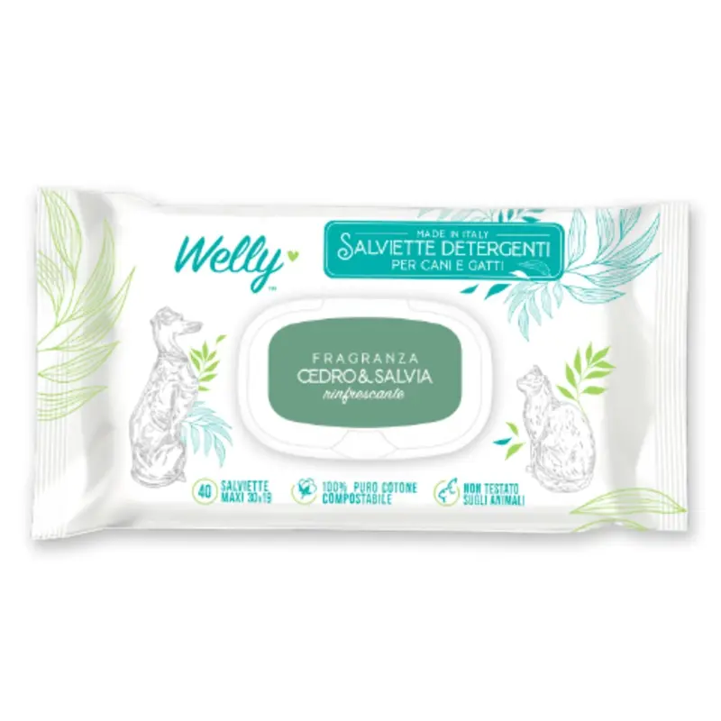 Welly Cedar and Sage Cleansing Wipes