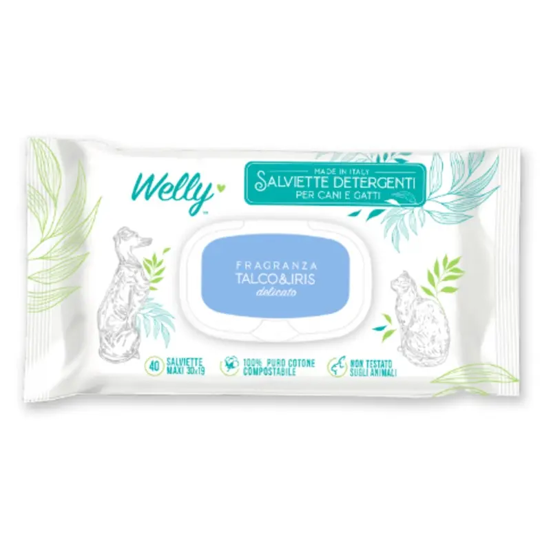 Welly Talc and Iris Cleansing Wipes