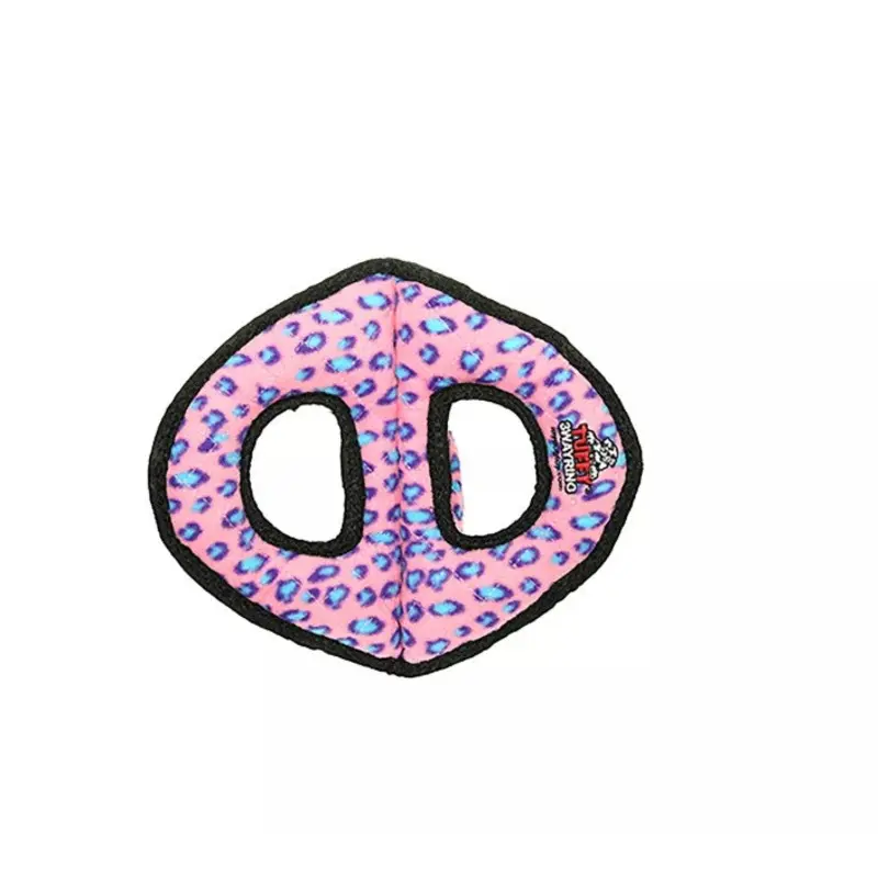 Tuffy's Ultimates 3-Way Ring Dog Toy - Pink Leopard
