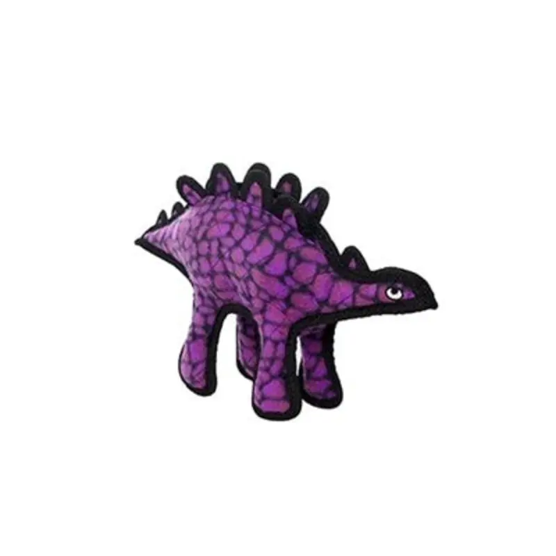 Tuffy's Dinosaur Purple Stegosaurus Dog Toy