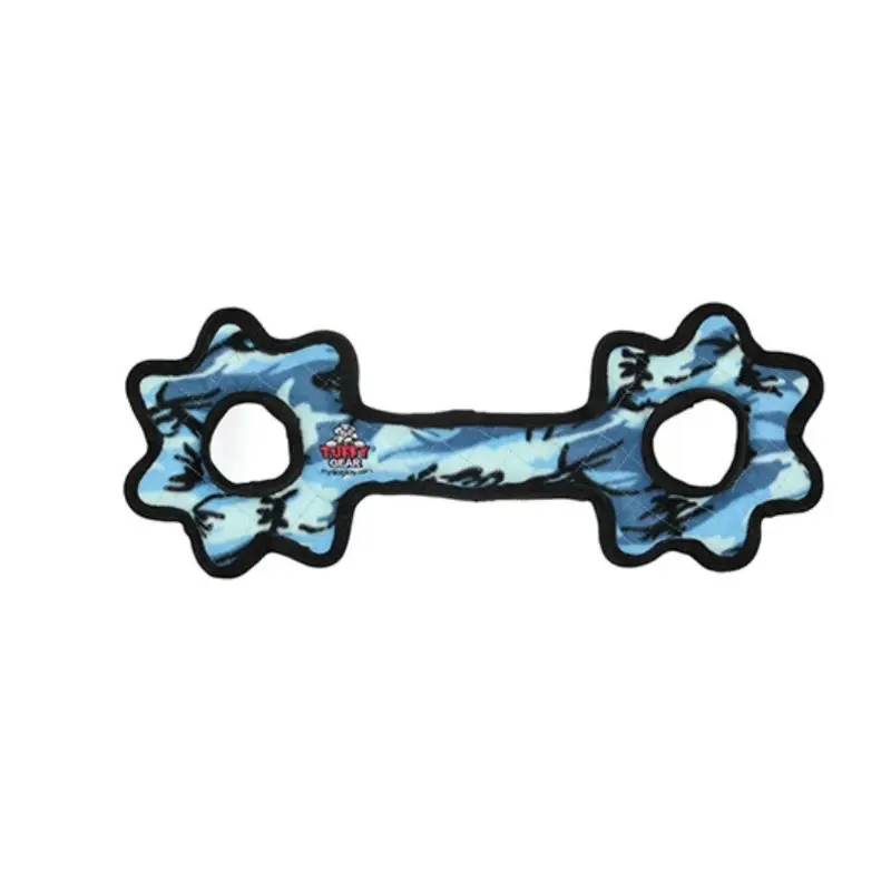 Tuffy's Ultimate Tug-O-Gear Camo Blue Paw Dog Toy